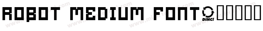 Robot medium font字体转换